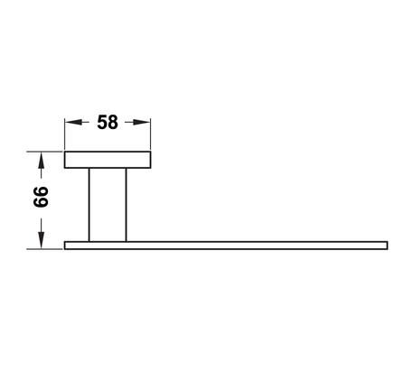 Giá treo giấy vệ sinh không nắp che Inno-Round Hafele 495.80.113